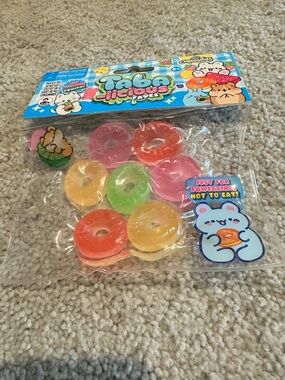 New Multicolor Taba licious Kids Lifesavors Squishy Toy Set -